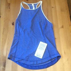 NWT Lululemon Blue Racerback tank-Size 2